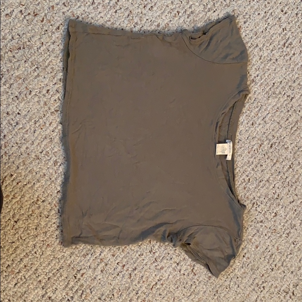 H&M Army Green Crop Top